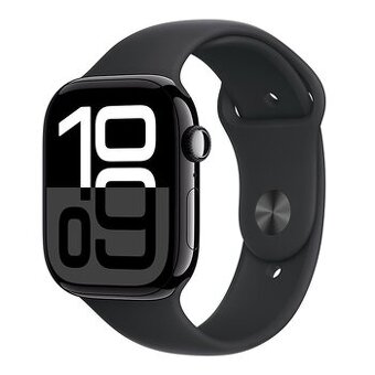 Apple Watch 10 GPS 46mm Jet Black Aluminium Sport Band M/L