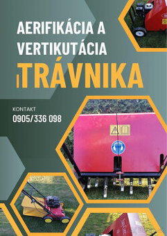 vertikutácia, aerifikácia, pieskovanie trávnika