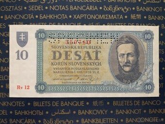 10Ks 1943 SPECIMEN UNC