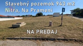 PREDAJ | Stavebný pozemok 943 m² – Nitra, Na Prameni