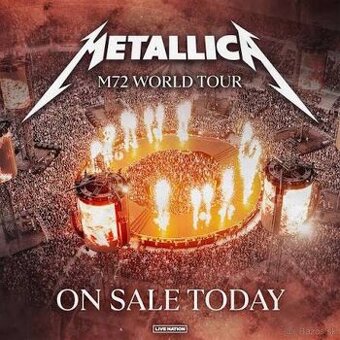 Predám vstupenky – Metallica, Budapešť, 11.6.2026 🎸🔥