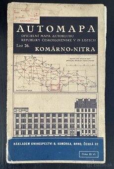 Automapa  KN NT Autoklubu Republiky Československej 1928