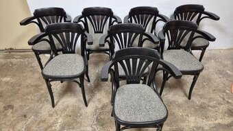 Ton židle vzor 24 / křesílka s novým polstrováním (č.42)