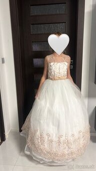 Dievčenské spoločenské šaty v.150-155 cm