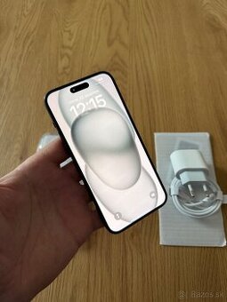 iPhone 15 Plus 128 gb Black v záruke + príslušenstvo