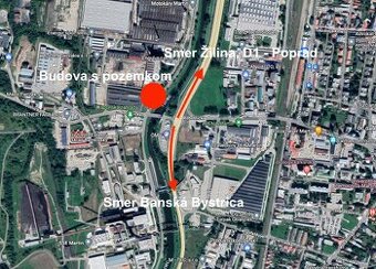 Administratívna budova MT, pozemok 2829 m2..