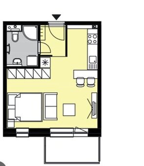 1 izbovy byt, garzonka