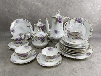 čajový servis z jemného kostného porcelánu