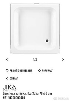 Sprchová vanička Jika a sklo