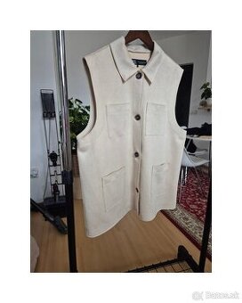 Zara vesta z brúsenej koži XL