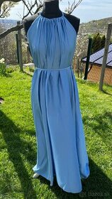 Elegantné modré šaty - 1