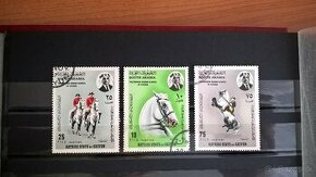 Poštové známky č.205 - Južná Arábia - kone a jazdci