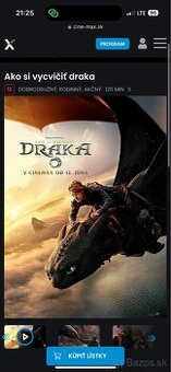Vstupenky 2x Ako si vycvicit draka