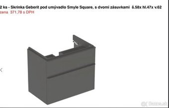 Nove Geberit skrinky do kupelne