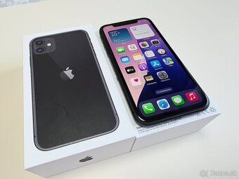 APPLE IPHONE 11 128GB Black TOP STAV,ZDRAVIE BATERKY 100%