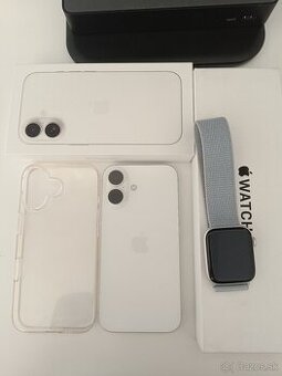iphone 16 128 GB White + apple watch se 2 44 mm GPS