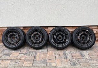 Zimné pneumatiky R15 + plech. disky - 4x108 na Citroën C3