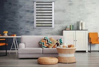 Roleta Deň a noc, Silk oceľová, A 097