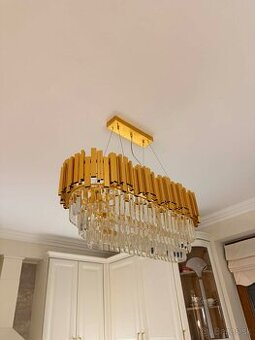 Krištáľový závesný luster - stropné svietidlo