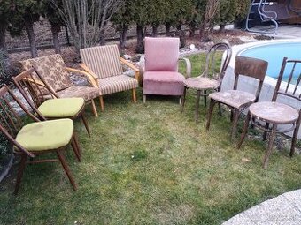 Retro kreslá, stoličky