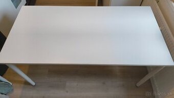 Kancelársky stôl – biely | výškovo nastaviteľný | pevný