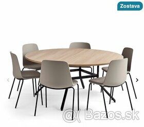 stôl so 6 stoličkami, jedálenský stôl, konferenčný stôl - 1
