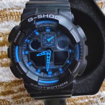 CASIO G-SHOCK pánske hodinky GA-100-1A2ER + BOX