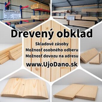 Tatranský profil - Drevený obklad - Zrubový obklad - Hranoly