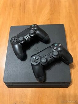 Playstation 4 Slim 1TB + 2 x originálny ovládač