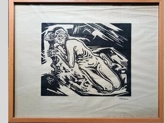 Robert Philippi (1877-1959)- Drevoryt z roku 1919