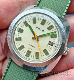 Československé mechanické vintage retro hodinky PRIM Hulk - 1
