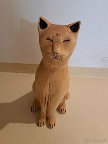 Drevená socha - mačka - 1