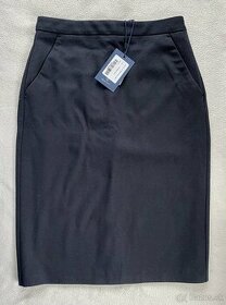 Gant tmavomodrá puzdrová sukňa s vreckami - 1