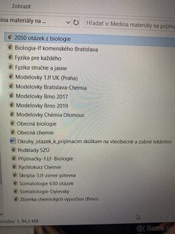 Podklady na medicínu