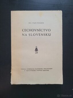 Cechovníctvo na Slovensku Houdek 1943