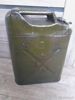 USA QMC jerrycan vojenský kanister Wheeling 1943 WW2