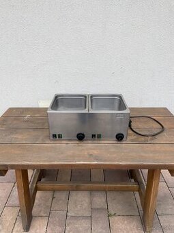 Vodný kúpel - výdajný ohrievače jedál dvoj – bain marie