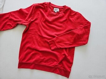 Červená mikina Pull & Bear