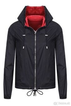 Emporio Armani bunda 2v1 obojstranná modrá, červená