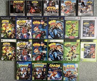 CRASH BANDICOOT na ps1, ps2, ps3, xbox, xbox360 VŠETKY ČASTI