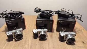 Predam 2x Sony Alpha 6300 + obj. E PZ 16–50 + dummy baterky