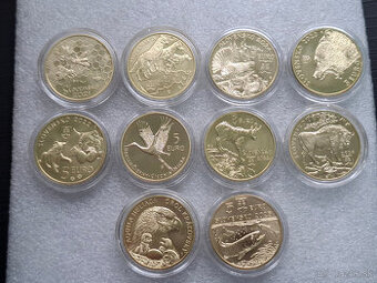 Zberatelske mince - 5 Euro Slovenska fauna - 10ks