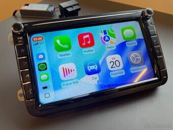 VW, SEAT, ŠKODA 8” 2DIN ANDROID autorádio, CARPLAY 1GB+32GB