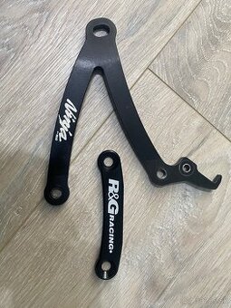 Držiak, zaslepka zadných stupačiek Kawasaki ninja 300