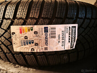 NOVÉ ZIMNÉ PNEU - 235/55 R19 - Bridgestone DOT 24 (4 ks)