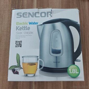 Nová rýchlovarná kanvica SENCOR 1,8 L – nepoužitá