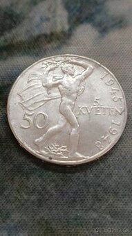 50 kčs 1948 Pražské povstanie Ag