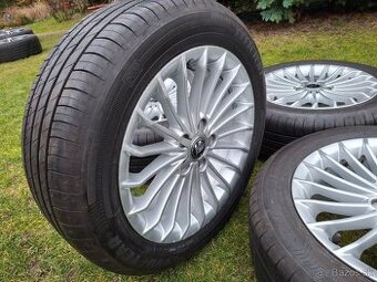 17 ALU 5x112 (VW, Audi, Škoda) + letné 215/55 r17