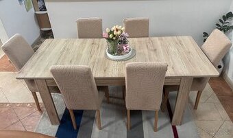 Jedálenský stôl + 6 stoličiek