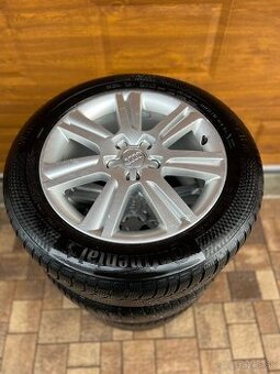 ✅ R17 Hliníkové disky originál Audi 5x112 ET46 obuté na zimn